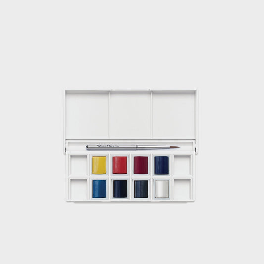 Box 8 Aquarellfarben Näpfchen Cotman, Himmelsmalerei, von Winsor & Newton