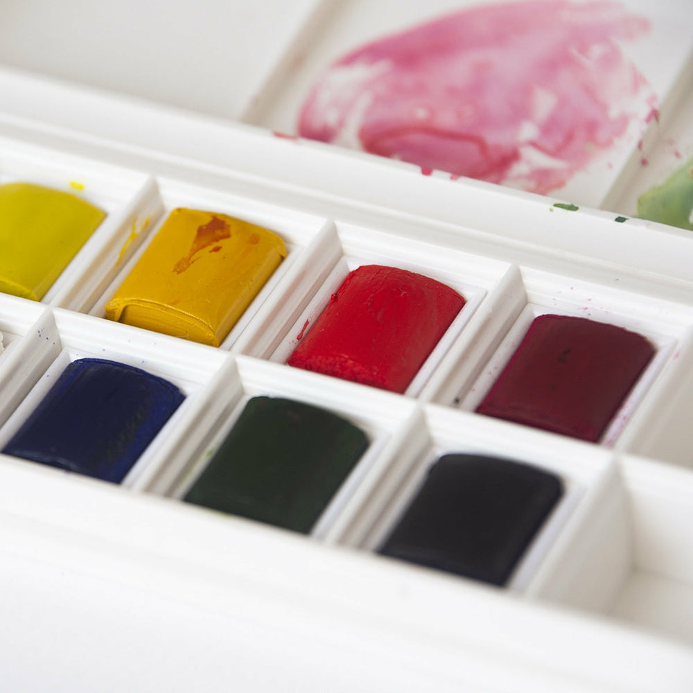 Box 8 Aquarellfarben Näpfchen Cotman, Blumenmalerei, von Winsor & Newton (1)