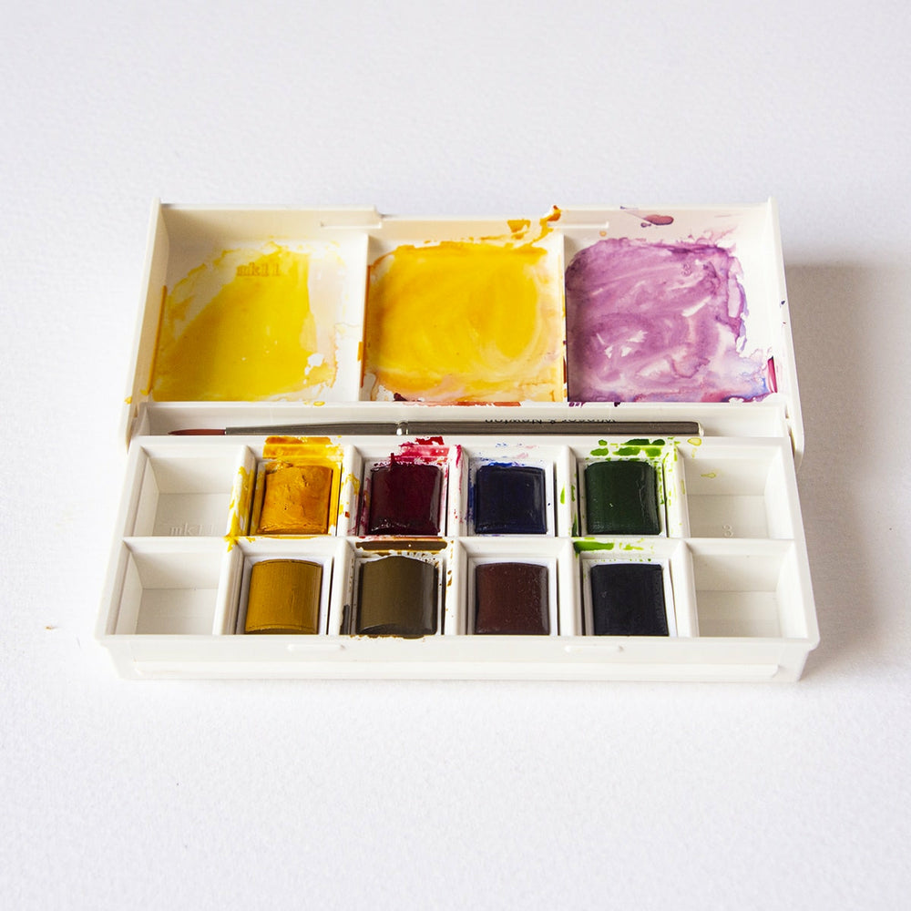 Box 8 Aquarellfarben Näpfchen Cotman, Landschaftsmalerei, von Winsor & Newton (1)