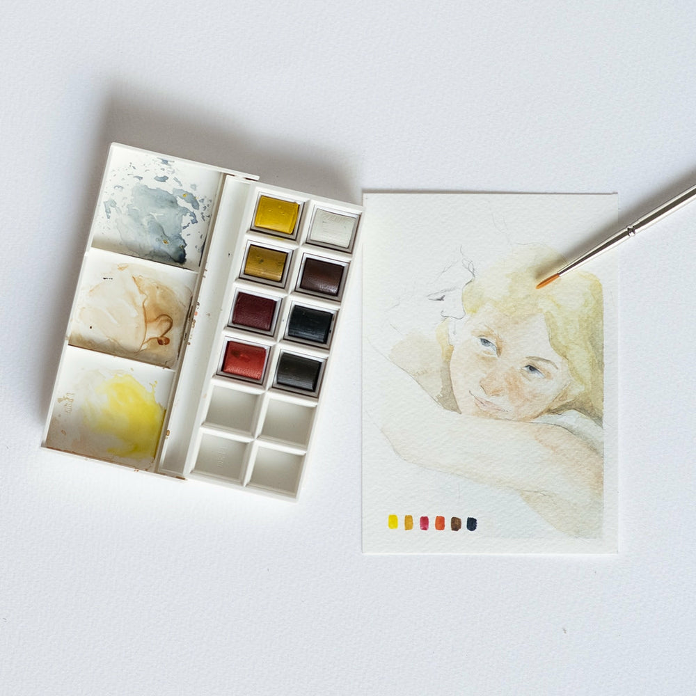 Taschenbox 8 Aquarellfarben Porträts Winsor & Newton