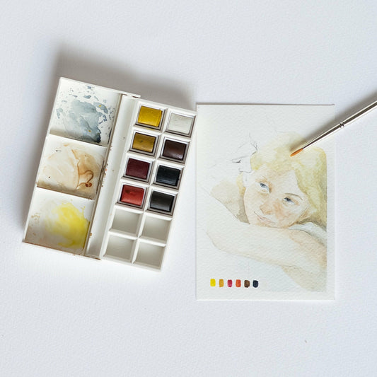 Taschenbox 8 Aquarellfarben Porträts Winsor & Newton