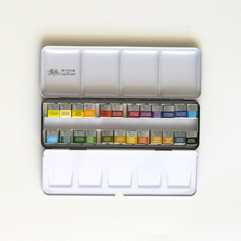 Profi-Box 24 Aquarellfarben Winsor & Newton
