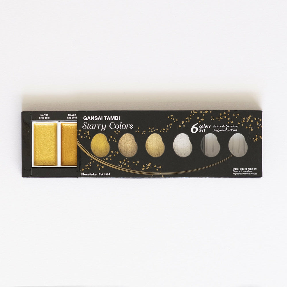 Box 6 Aquarellfarben Gansai Tambi Starry Col Kuretake (1)