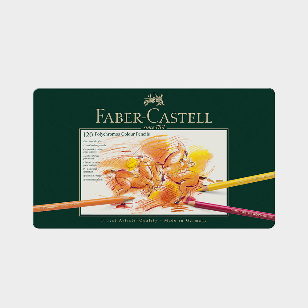 Metallkasten 120 Stifte Polychromos Faber Castell