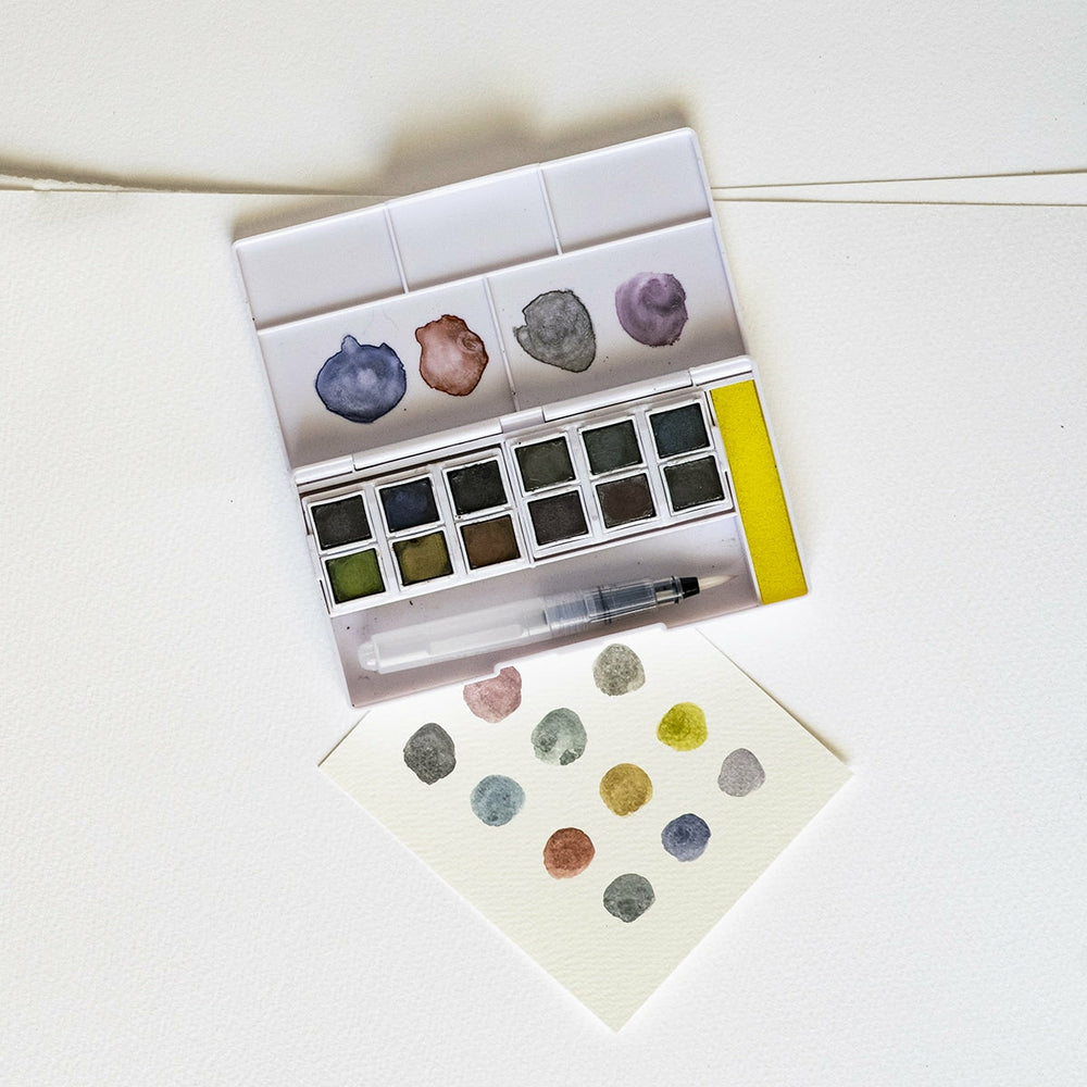 Reiseset 12 Aquarellfarben Graphitint Derwent (2)