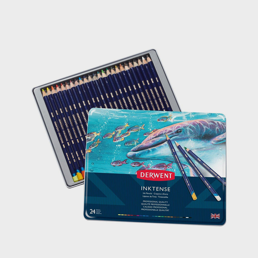 Metallbox 36 Aquarellstifte Derwent