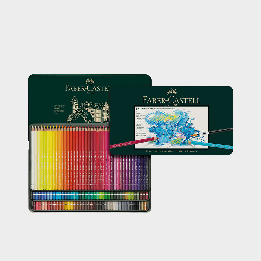 Metallkasten 120 Aquarellstifte Albrecht Dürer Faber Castell (1)