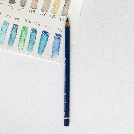 Aquarellstift Albrecht Dürer 151 Helioblau Rötlich Faber Castell