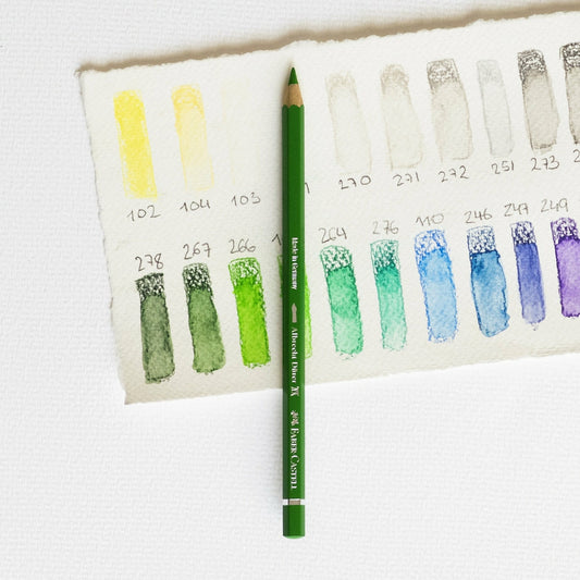 Aquarellstift Albrecht Dürer 266 Permanentgrün Faber Castell