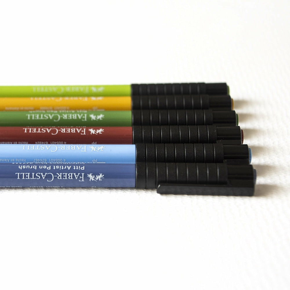 Etui 6er-Set Marker Pitt Artist Faber Castell (2)