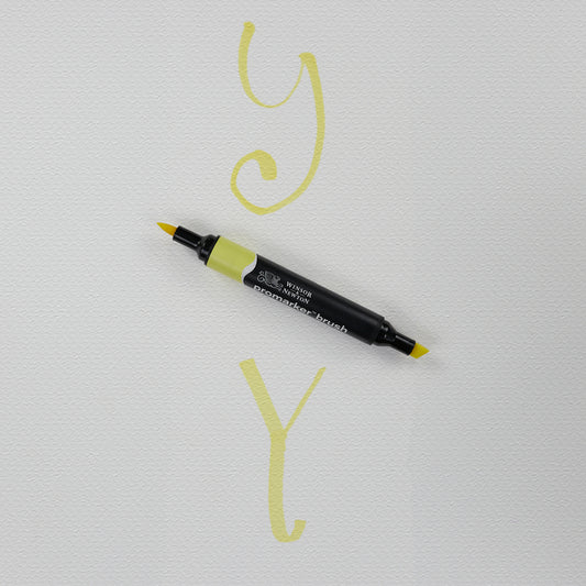 Marker Brushmarker Y747 Lemon Winsor & Newton