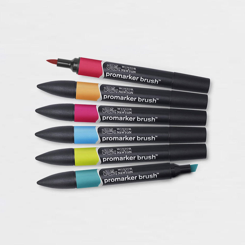 6er-Set Marker Brushmarker mittlere Töne Winsor & Newton