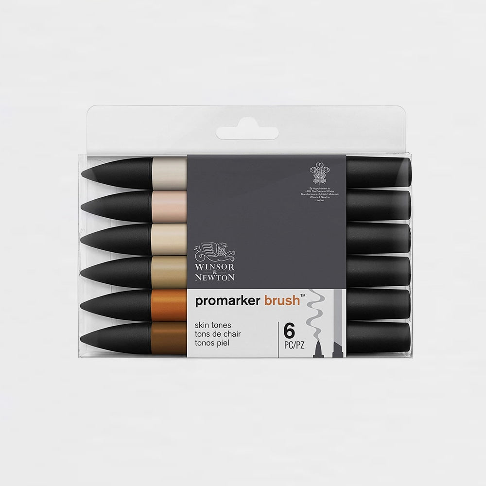 6er-Set Marker Brushmarker Hauttöne Winsor & Newton (2)