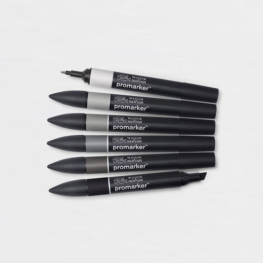 Etui 6 Marker Promarker Neutrale Farben Winsor & Newton