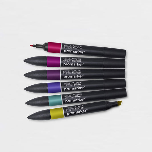 6er-Set Marker Promarker Grundtöne Winsor & Newton