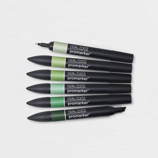 12er-Set Marker Grüntöne Promarker Winsor & Newton