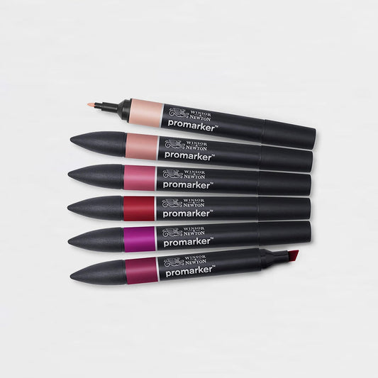 12er-Set Marker Rottöne Promarker Winsor & Newton