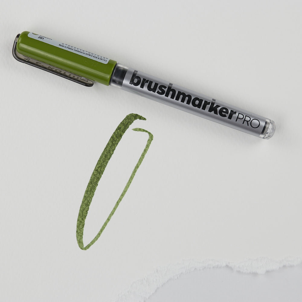 Marker Karin Brushmarker Pro 281 Olive Green (1)