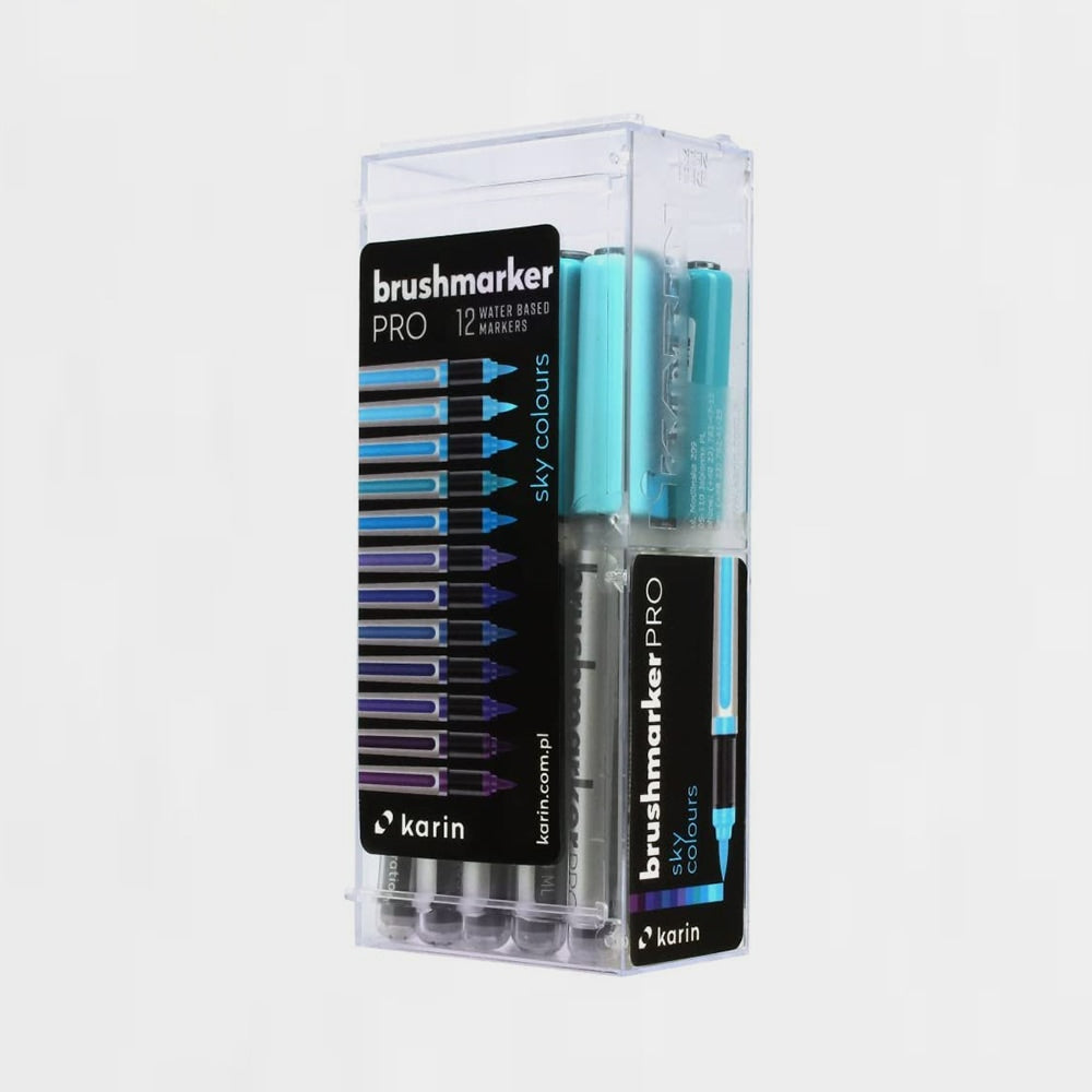 Set mit 12 Filzstiften Sky Colors Brushmarker Pro Karin (1)