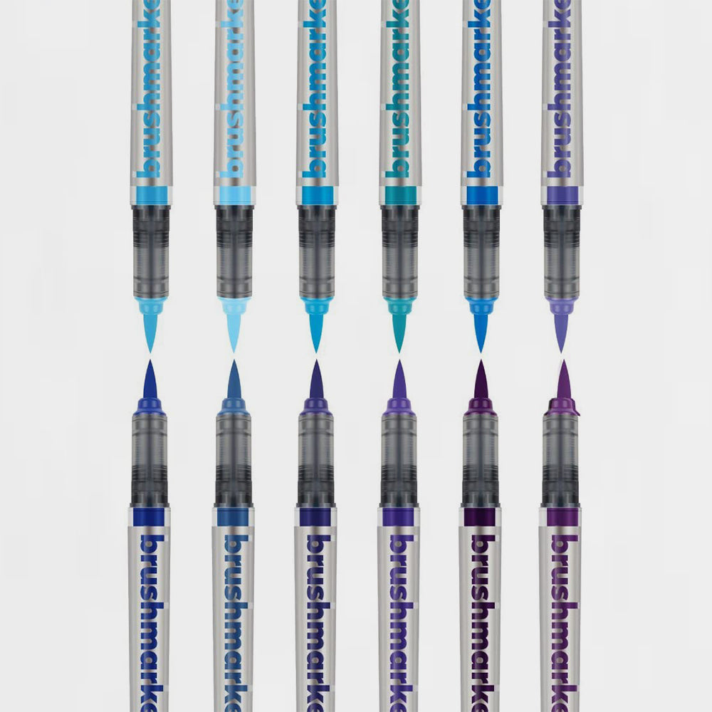 Set mit 12 Filzstiften Sky Colors Brushmarker Pro Karin