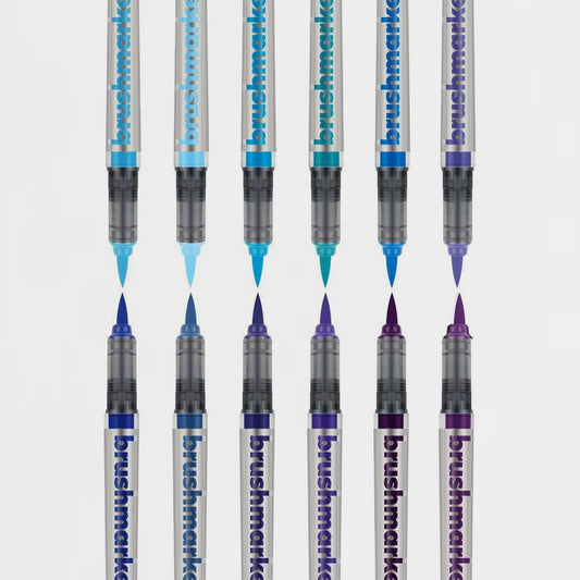 Set mit 12 Filzstiften Sky Colors Brushmarker Pro Karin