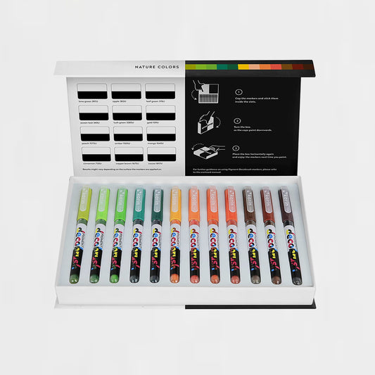 Box Für 12 Filzstifte Nature Pigment Decobrush Karin