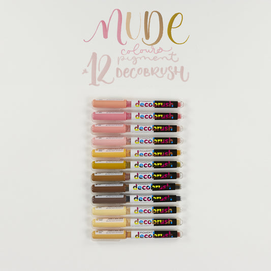 Box mit 12 Filzstiften Nude Pigment Decobrush Karin