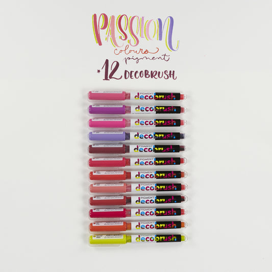 Box mit 12 Filzstiften Passion Pigment Decobrush Karin