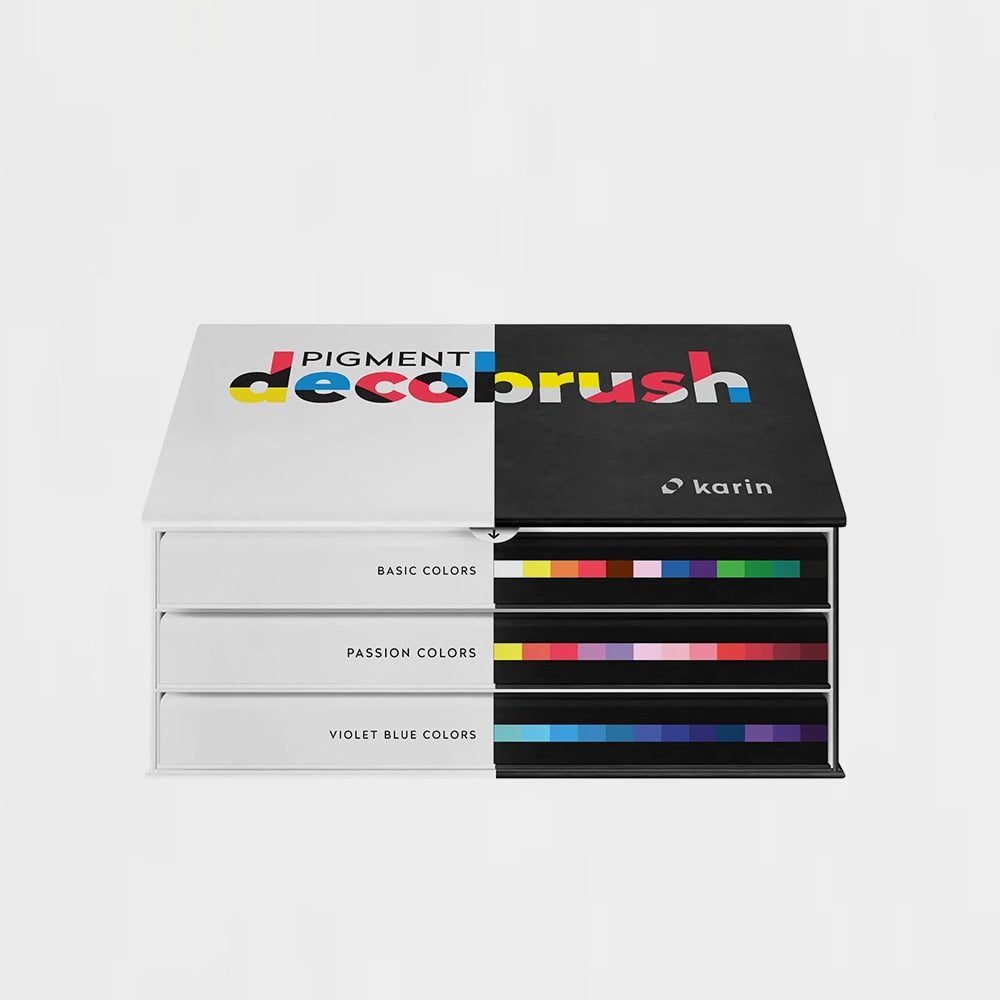 Box mit 36 Filzstiften Pigment Decobrush Karin