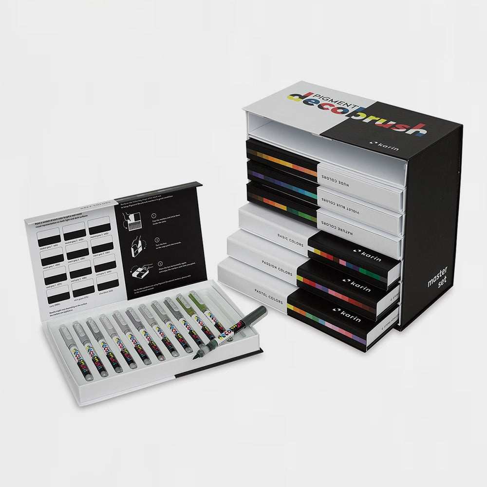 Box mit 84 Filzstiften Pigment Decobrush Karin (1)