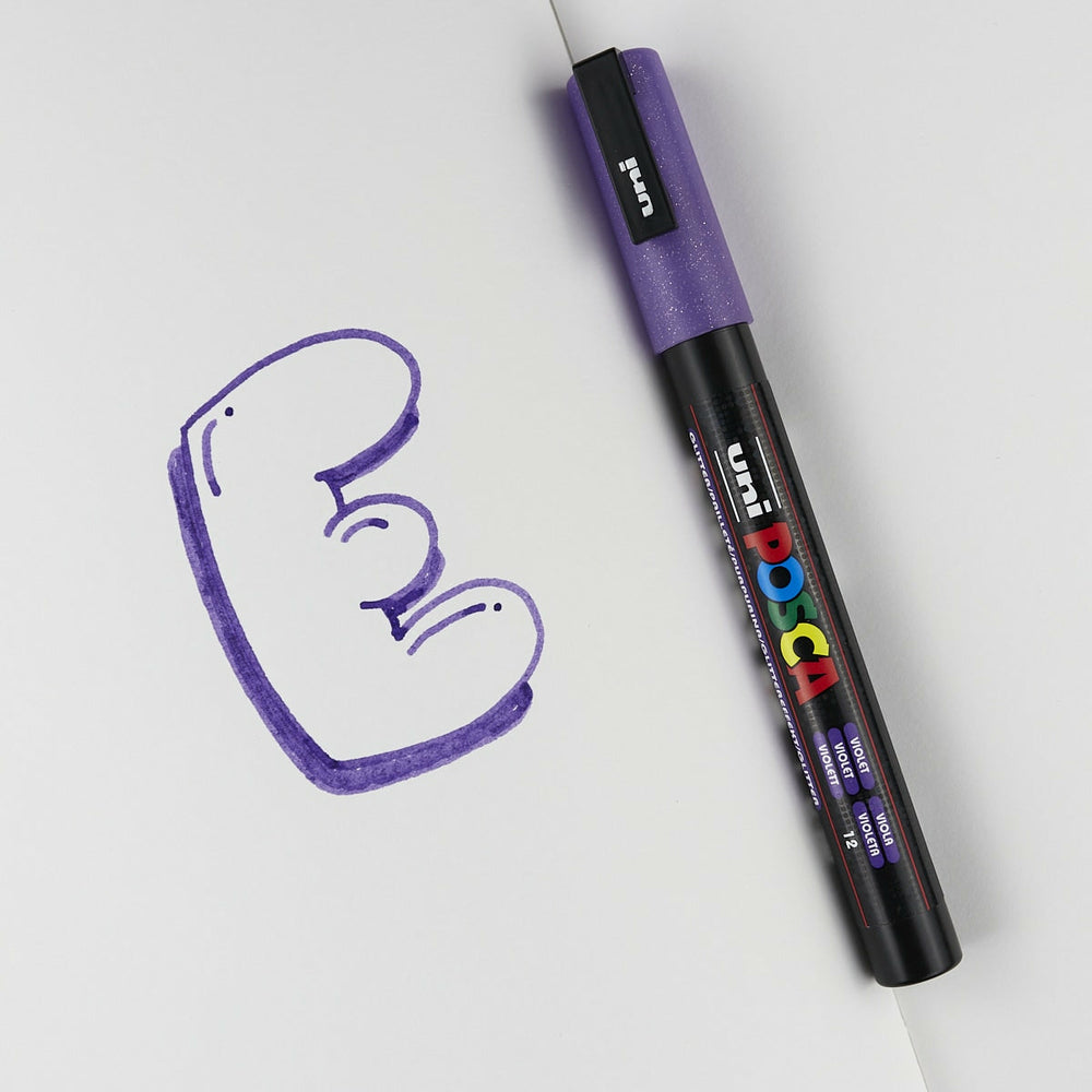 Etui 8 Marker Glitzer Posca Pc-3m (2)