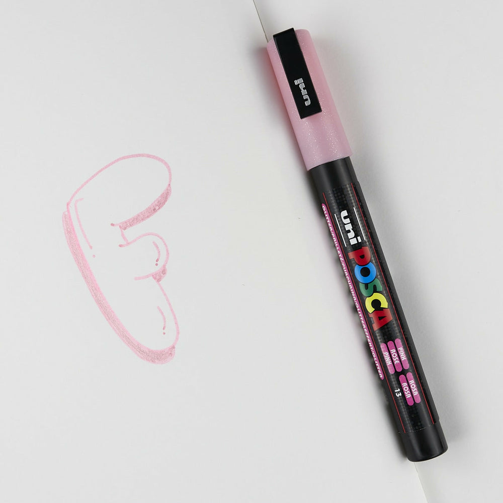 Etui 8 Marker Glitzer Posca Pc-3m (1)