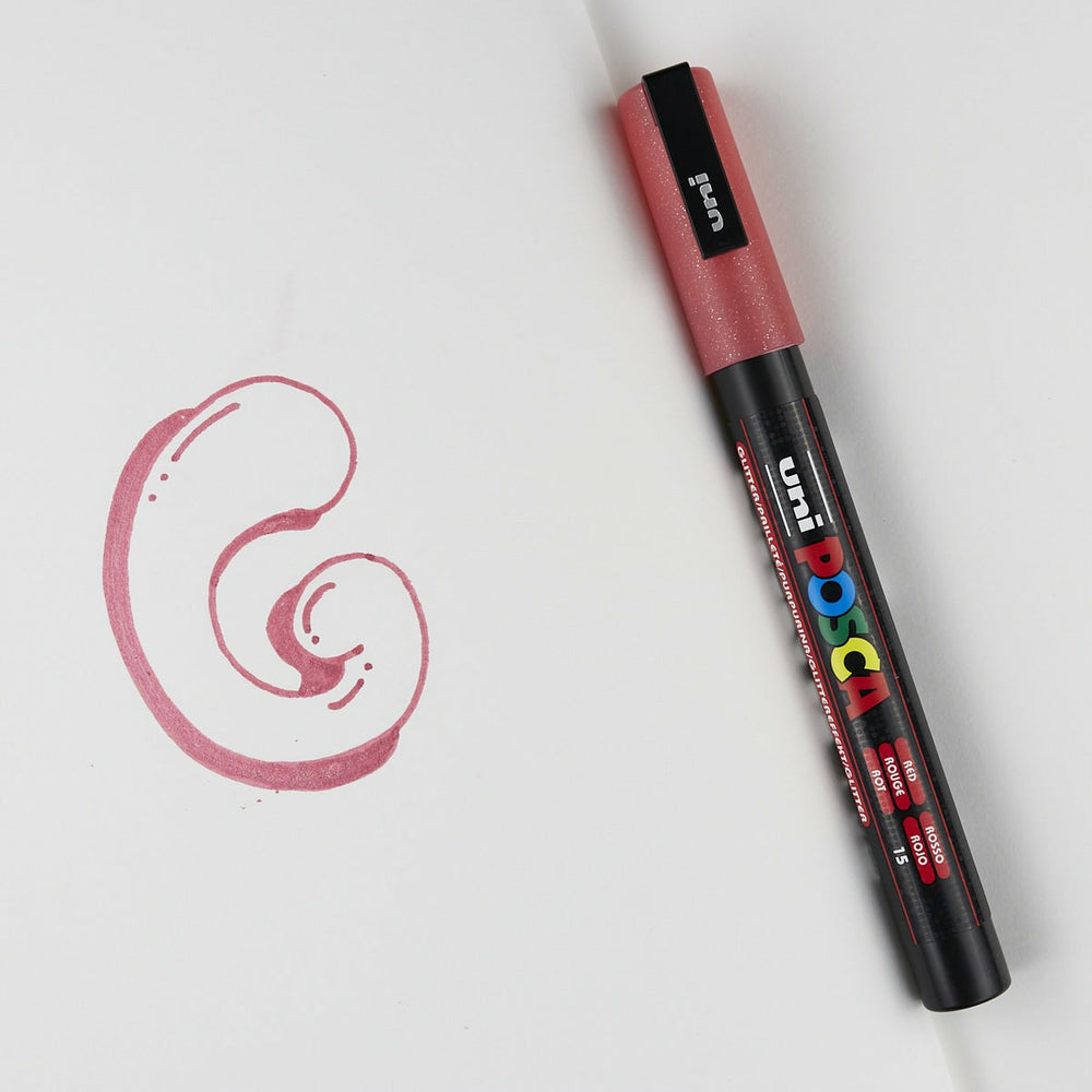 Etui 8 Marker Glitzer Posca Pc-3m