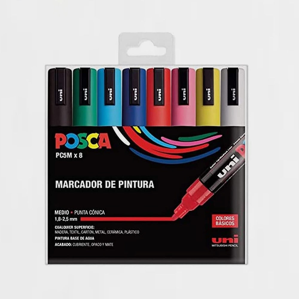 Etui 8 Marker Posca Pc-5m (1)