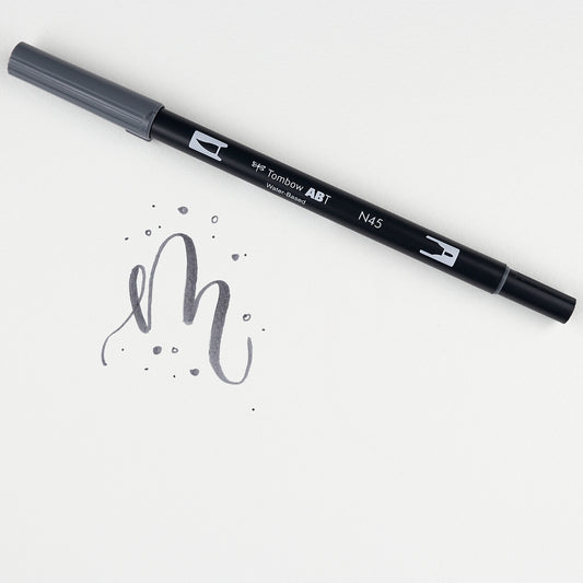 Marker Dual Brush 45 Cool Grey 10 Tombow