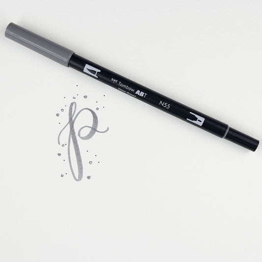 Marker Dual Brush 55 Cool Grey 7 Tombow