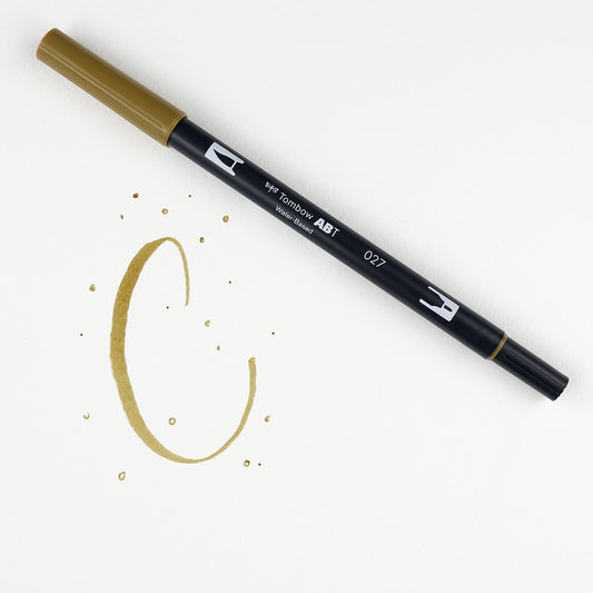 Marker Dual Brush 27 Dark Ochre Tombow
