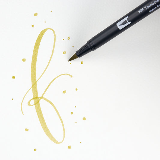 Marker Dual Brush 76 Green Ochre Tombow