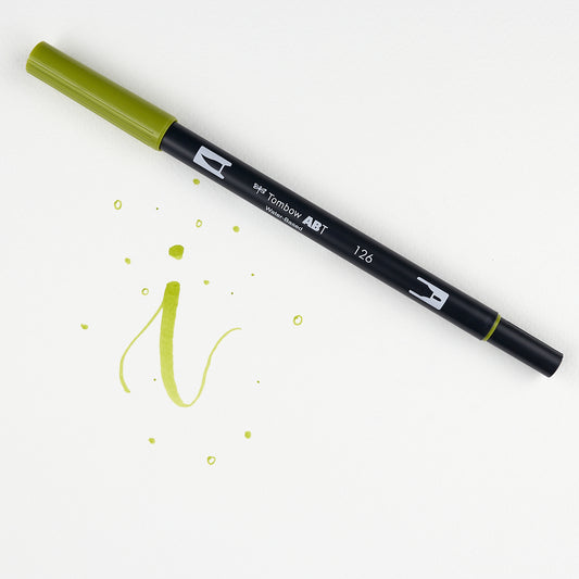 Marker Dual Brush 126 Light Olive Tombow