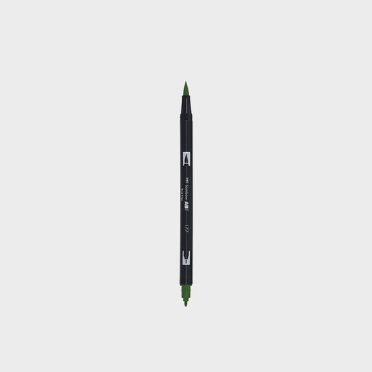 Marker Dual Brush 177 Dark Jade Tombow