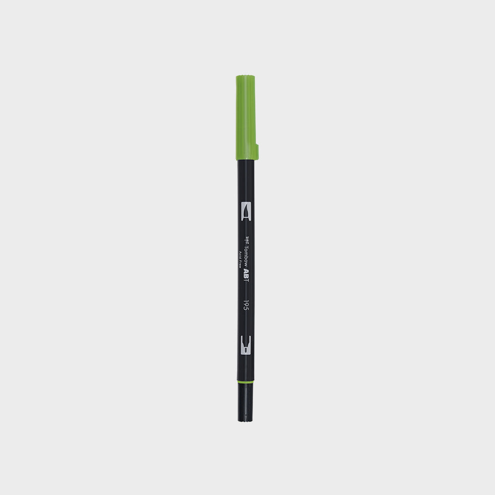 Marker Dual Brush 195 Light Green Tombow (1)