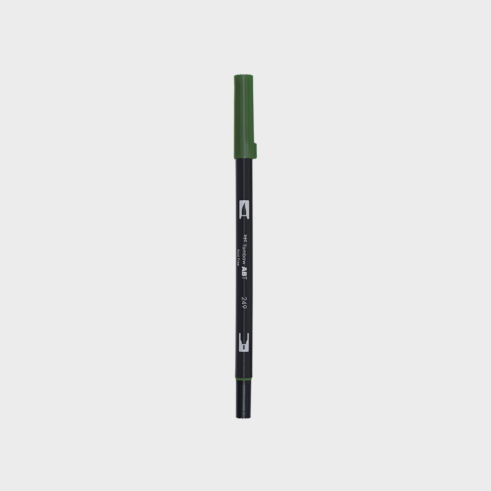 Marker Dual Brush 249 Hunter Green Tombow (1)