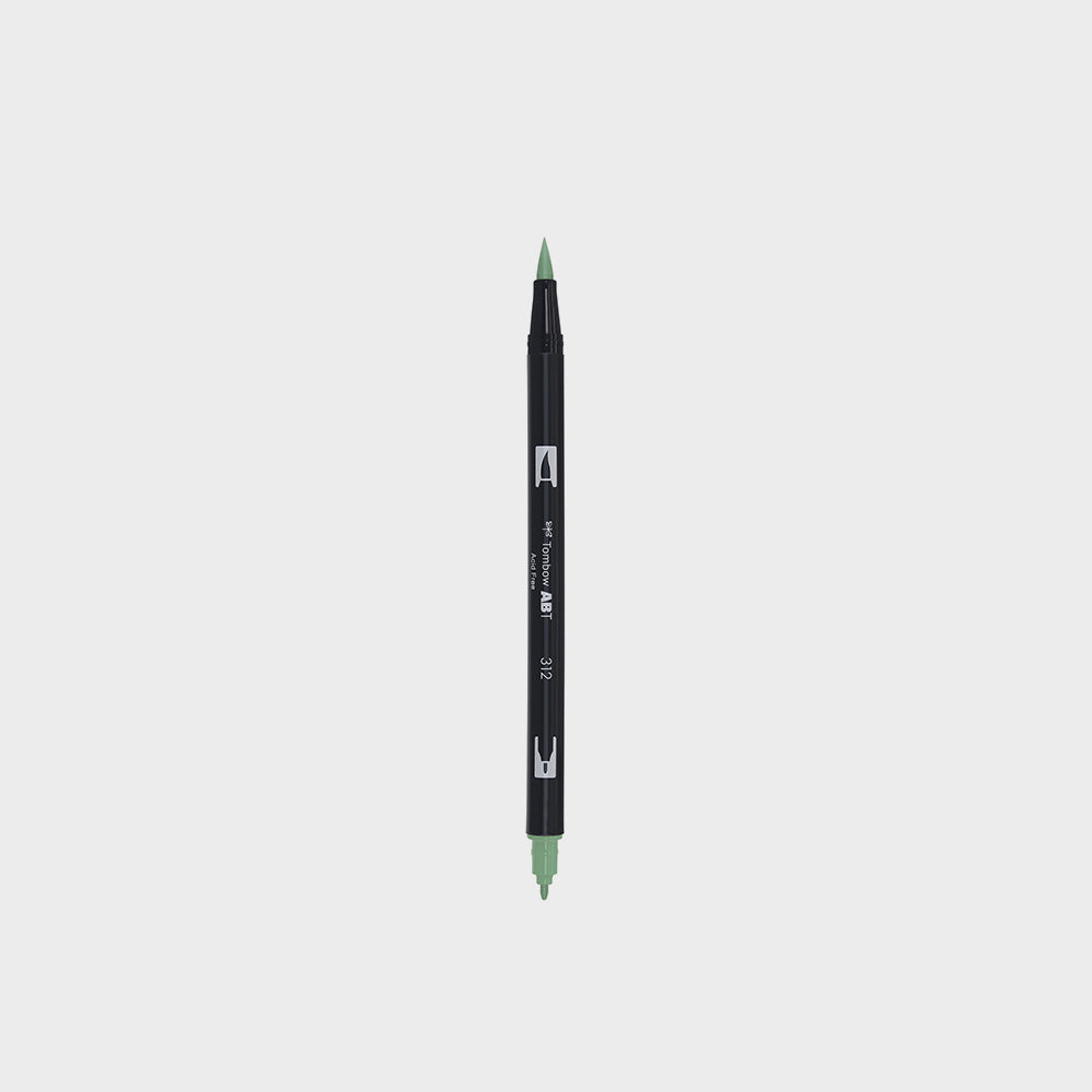 Marker Dual Brush 312 Holly Green Tombow