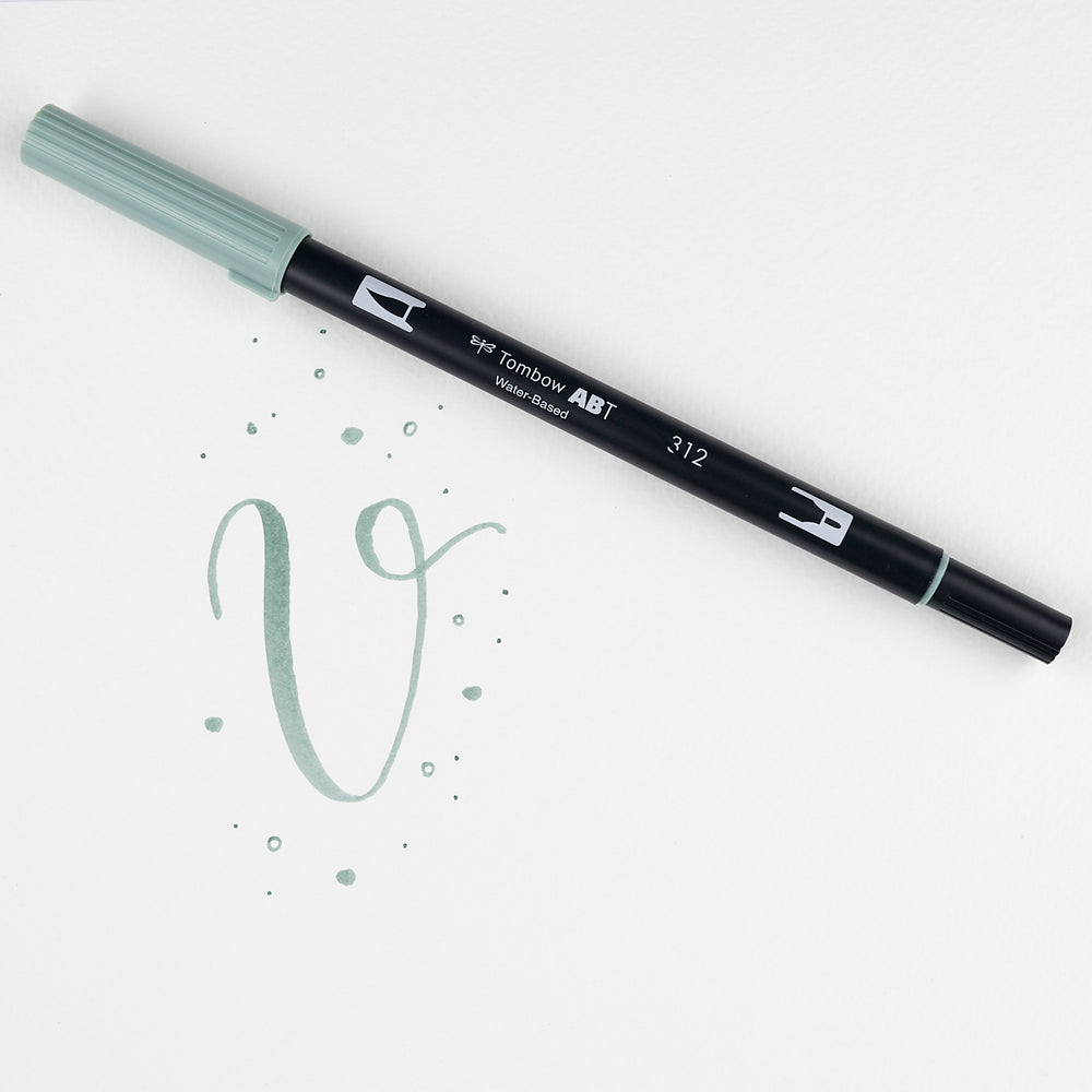 Marker Dual Brush 312 Holly Green Tombow