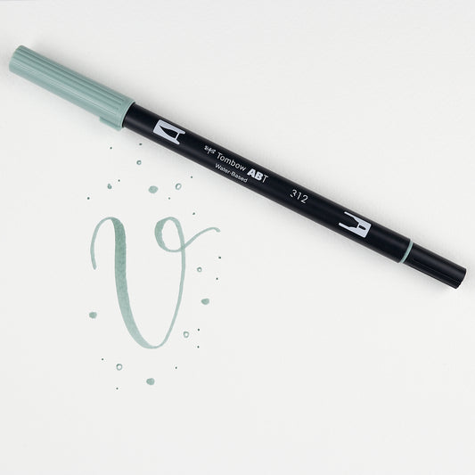 Marker Dual Brush 312 Holly Green Tombow