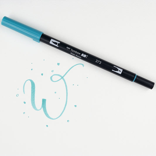 Marker Dual Brush 373 Sea Blue Tombow