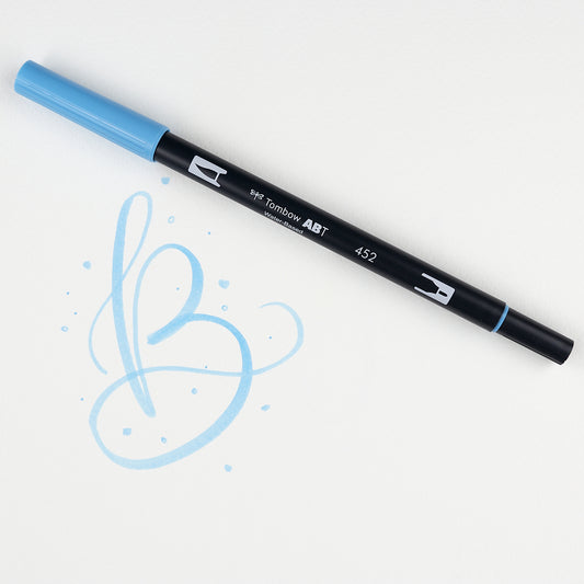 Marker Dual Brush 452 Process Blue Tombow