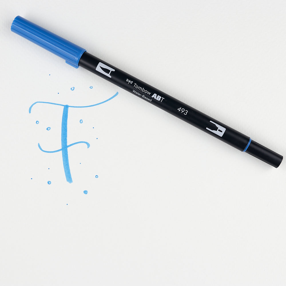 Marker Dual Brush 493 Reflex Blue Tombow
