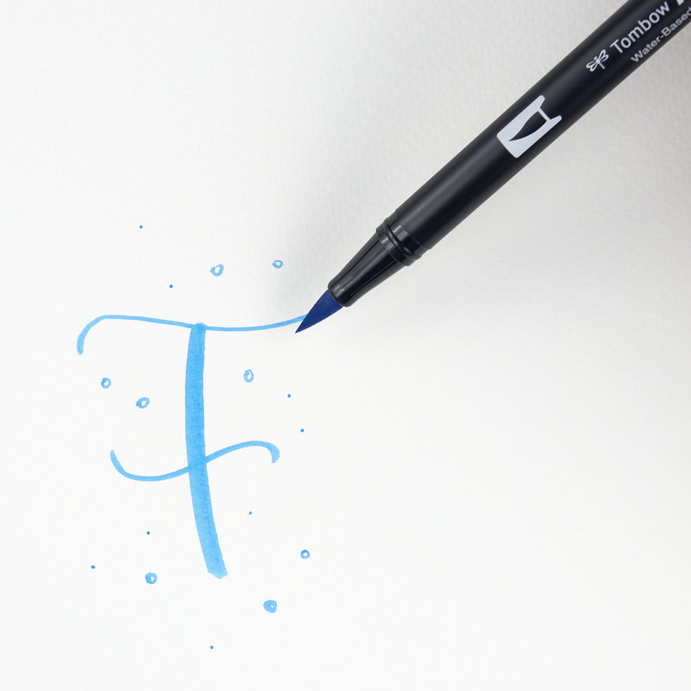 Marker Dual Brush 493 Reflex Blue Tombow (1)
