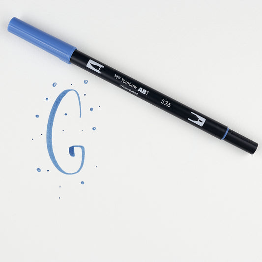 Marker Dual Brush 526 True Blue Tombow